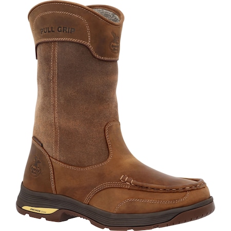 Georgia Boot Athens SuperLyte, Waterproof Wellington Work Boot, 10.5 M, 11 in Height, Brown GB00549  M  105